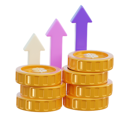 Money Growth  3D Icon