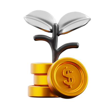 Money Growth  3D Icon