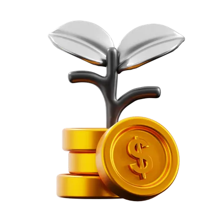 Money Growth  3D Icon