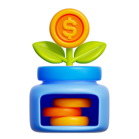 Money Growth  3D Icon
