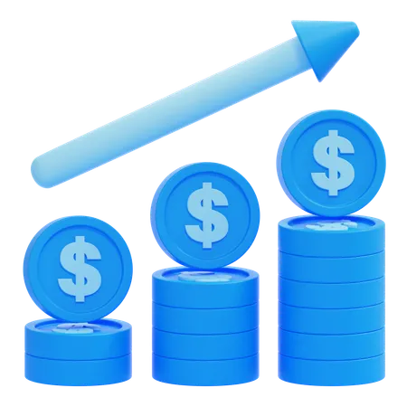 Money Growth  3D Icon