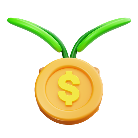 Money Growth  3D Icon