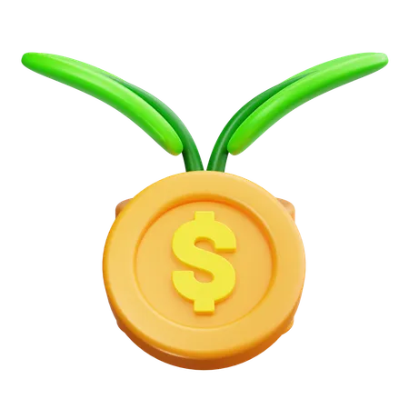 Money Growth  3D Icon