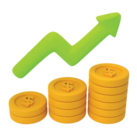 Money Growth  3D Icon