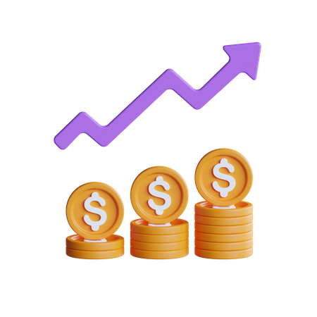 Money Growth  3D Icon