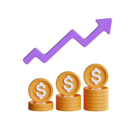 Money Growth  3D Icon