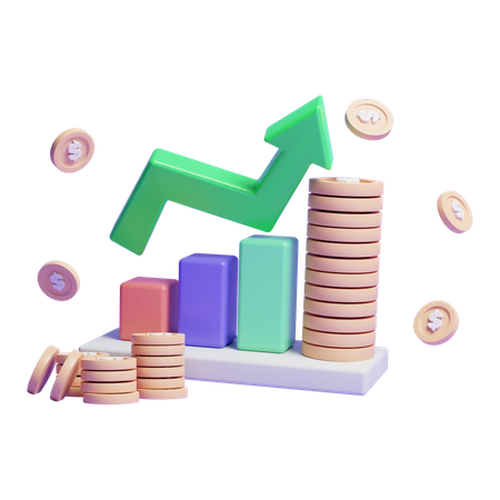 Money Growth  3D Icon