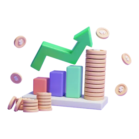 Money Growth  3D Icon