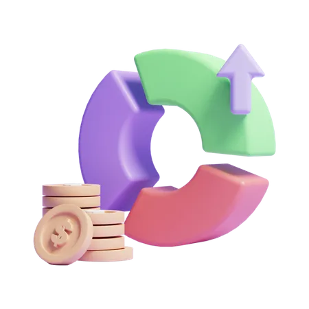 Money Growth  3D Icon