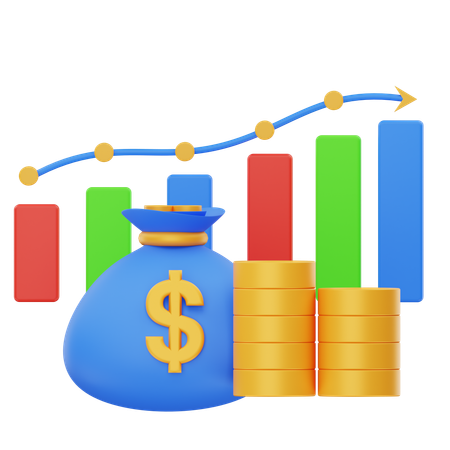 Money Growth  3D Icon