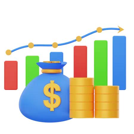 Money Growth  3D Icon