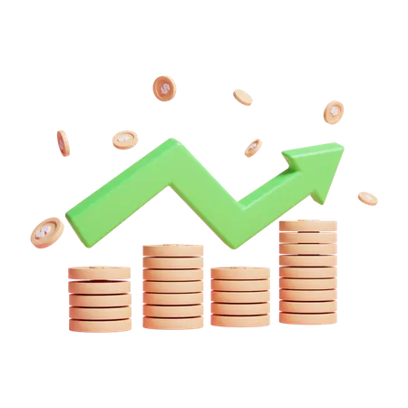 Money Growth  3D Icon