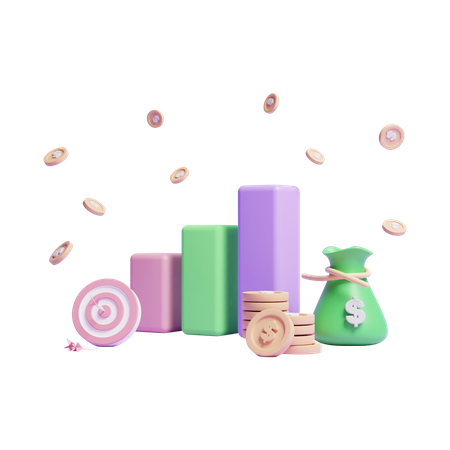 Money Growth  3D Icon