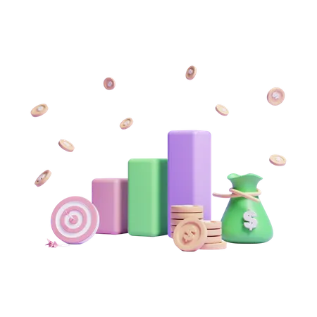 Money Growth  3D Icon