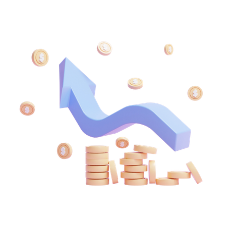 Money Growth  3D Icon