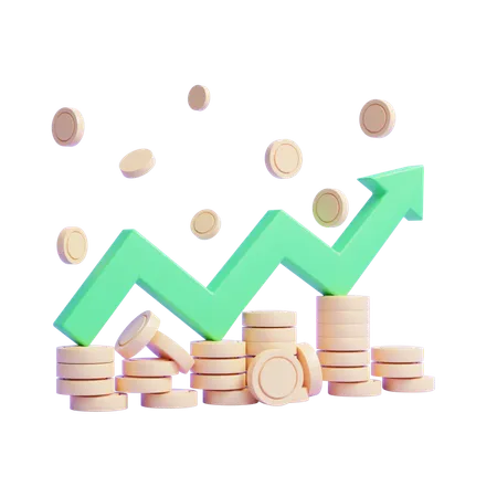 Money Growth  3D Icon