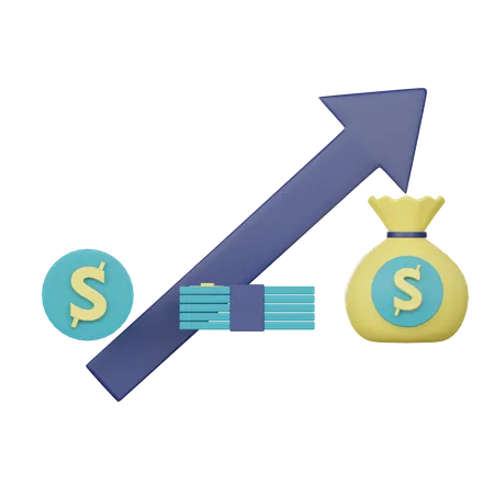 Money Growth  3D Icon