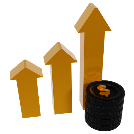 Money Growth  3D Icon