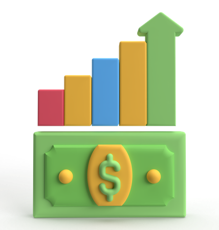 Money Growth  3D Icon