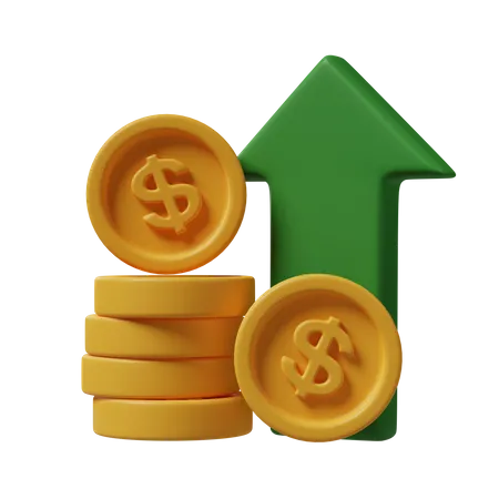 Money Growth  3D Icon