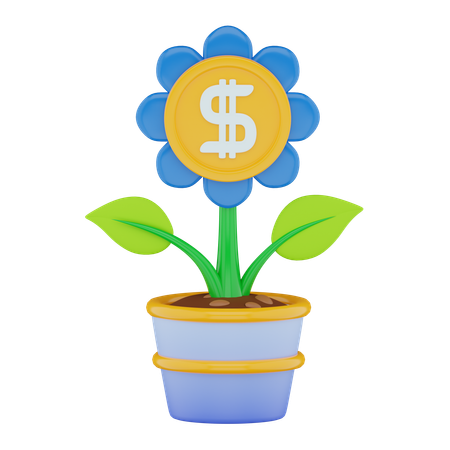 Money Growth  3D Icon