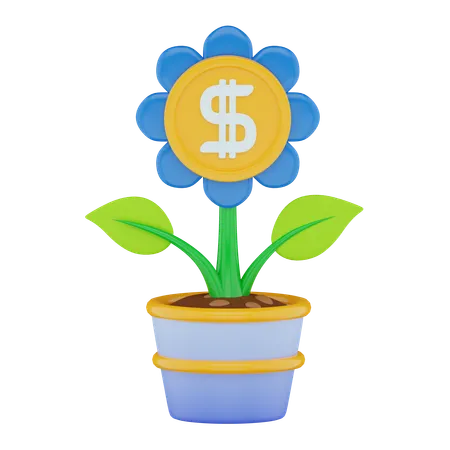 Money Growth  3D Icon