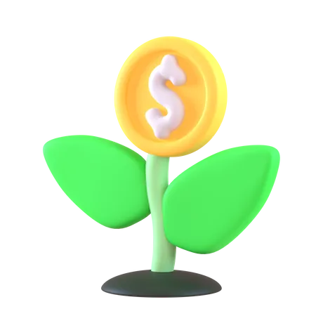 Money Growth  3D Icon