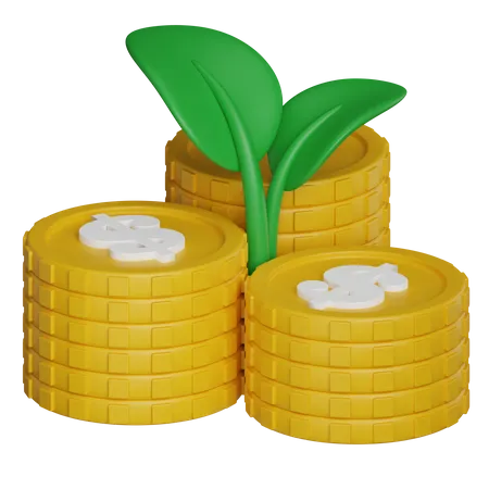 Money Growth  3D Icon