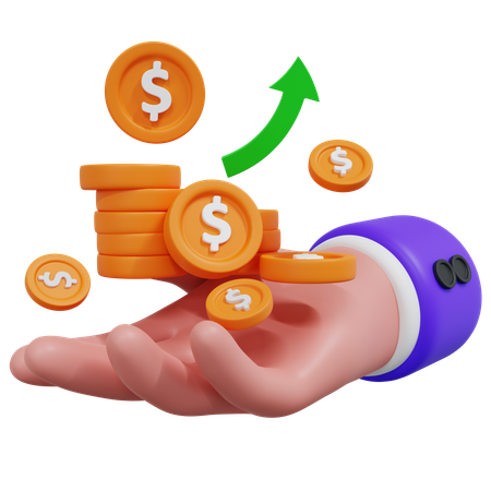 Money Growth  3D Icon