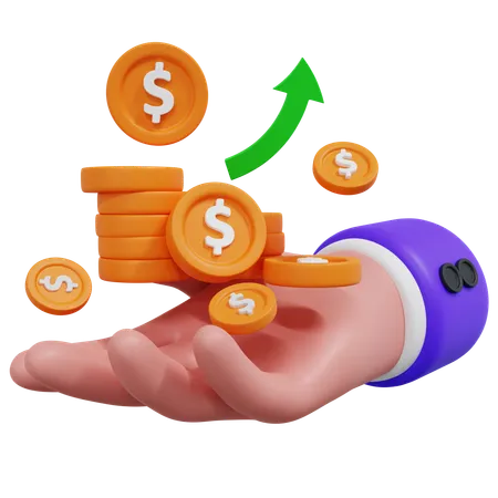 Money Growth  3D Icon