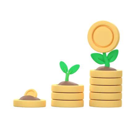 Money Growth  3D Icon