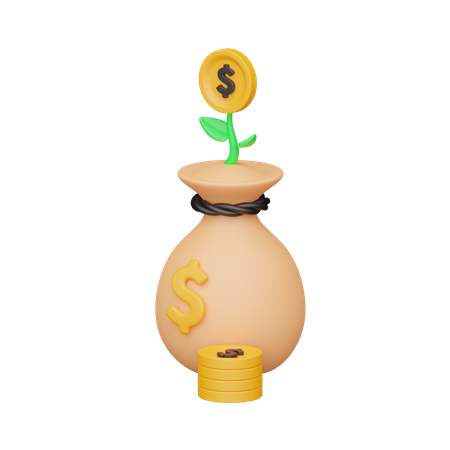 Money Growth  3D Icon