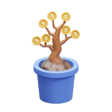 Money Growth  3D Icon