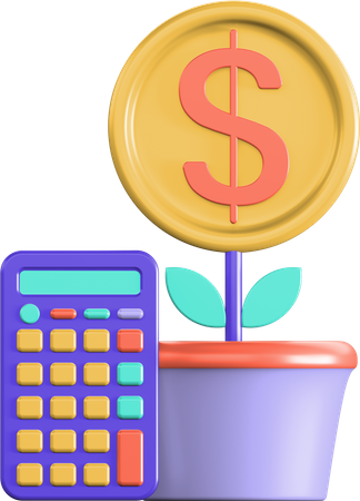 Money Growth  3D Icon