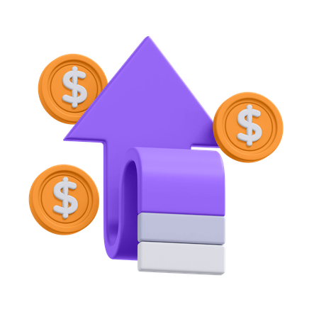 Money Growth  3D Icon