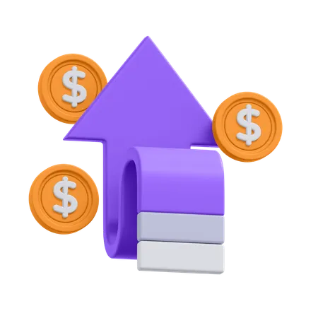 Money Growth  3D Icon