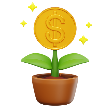 Money Growth  3D Icon