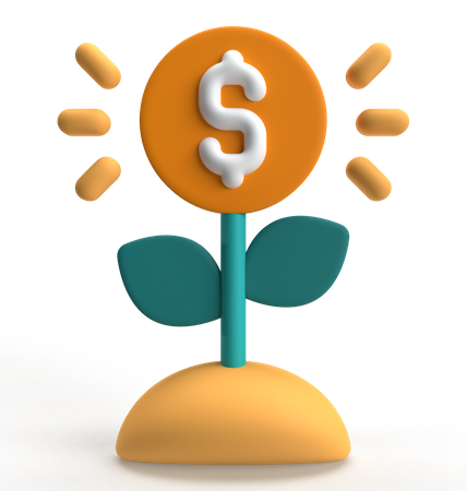 Money Growth  3D Icon