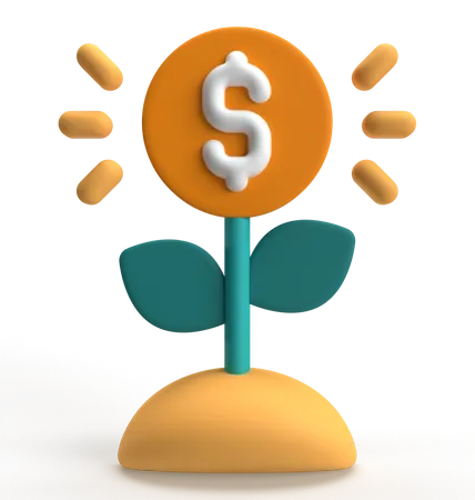 Money Growth  3D Icon