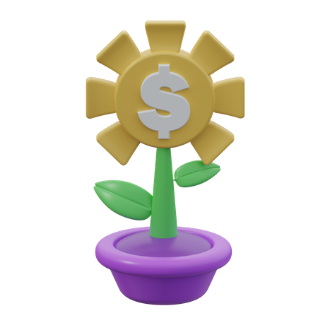 Money Growth  3D Icon