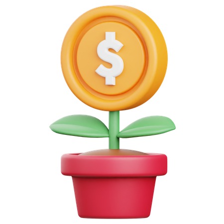 Money Growth  3D Icon