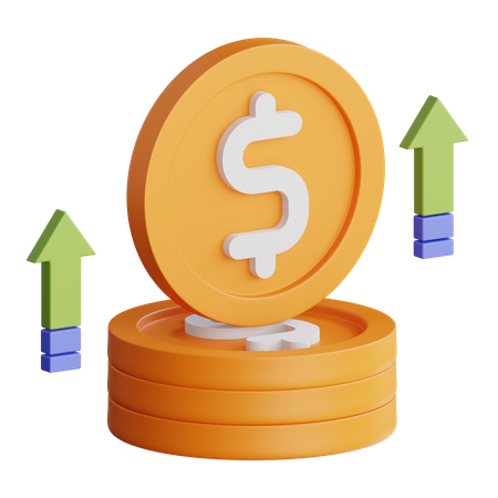 Money Growth  3D Icon