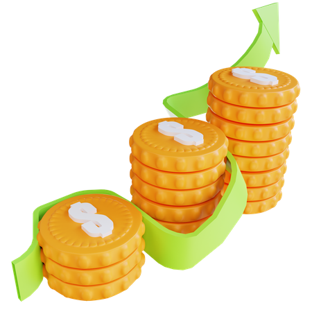 Money Growth  3D Icon