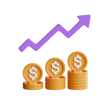 Money Growth  3D Icon