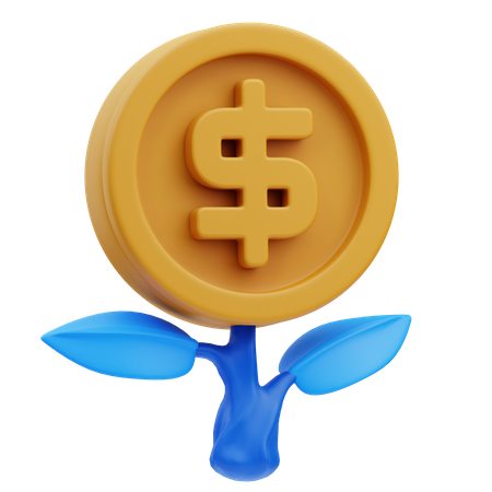 Money Growth  3D Icon