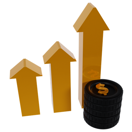 Money Growth  3D Icon