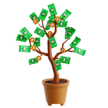 Money Growth  3D Icon