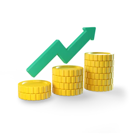 Money Growth  3D Illustration