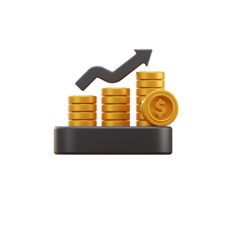 Money Growth  3D Illustration