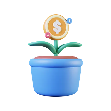 Money Growth 3 D Illustration 3D Illustration
